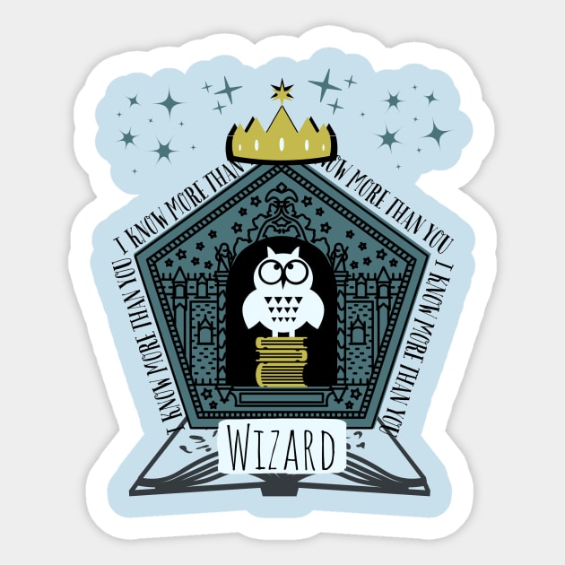 Hello, my name is.. Wizard! Sticker by MegBliss